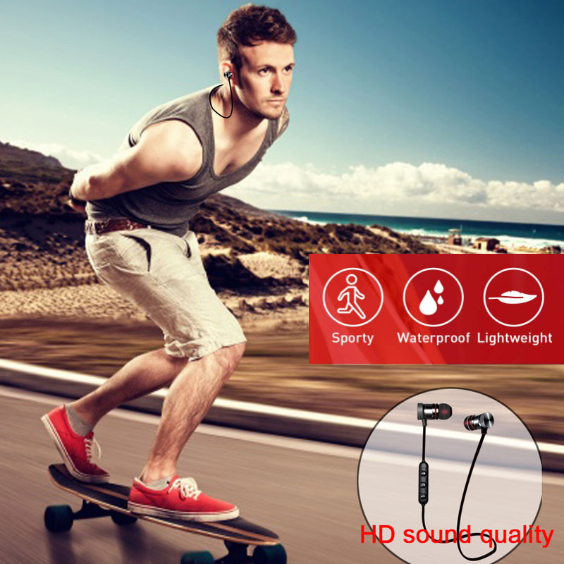 5.0 Bluetooth Earphone Sports Neckband Magnetic Wireless earphones Stereo Earbuds Music earphone