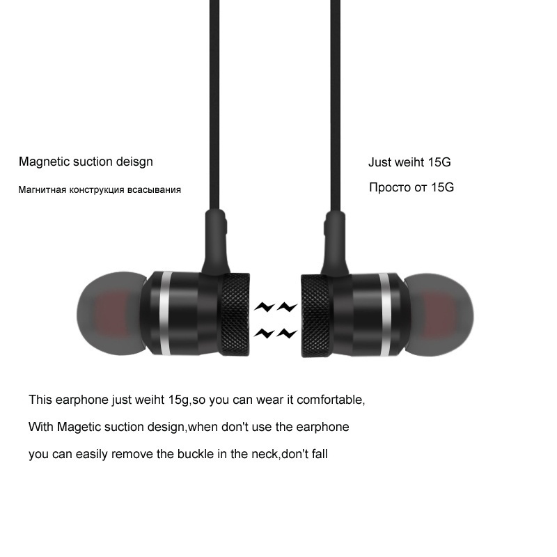 5.0 Bluetooth Earphone Sports Neckband Magnetic Wireless earphones Stereo Earbuds Music earphone