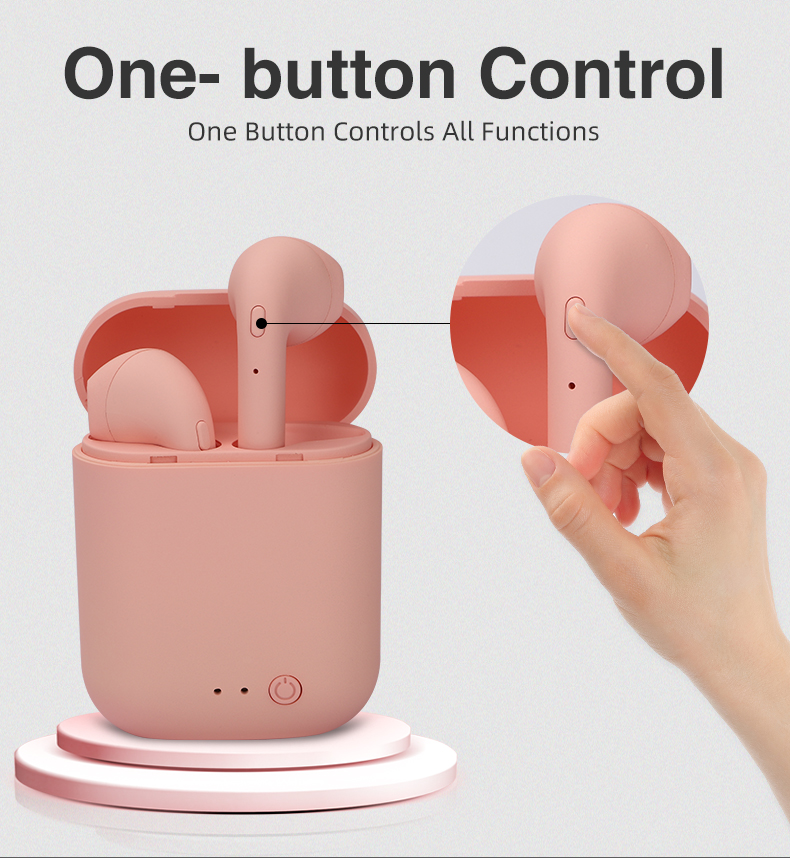 Mini-2 TWS Wireless Earphones Bluetooth 5.0 Matte Earbuds With Mic Charging Box