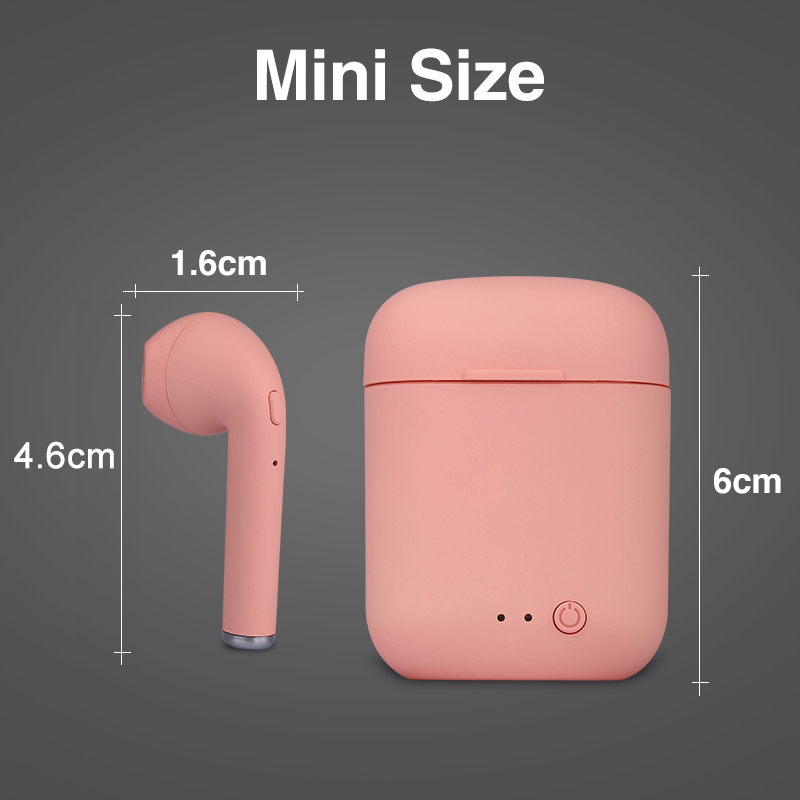 Mini-2 TWS Wireless Earphones Bluetooth 5.0 Matte Earbuds With Mic Charging Box
