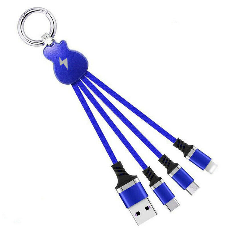 Multi 3 In 1 Micro USB TypeC Charging Cable Guitar Design Data Sync Line Lighting Cable Samsung