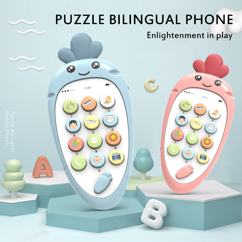 Baby Electronic Phone Toys Teether Music Early Childhood Educational Toys Simulation Phone Toys