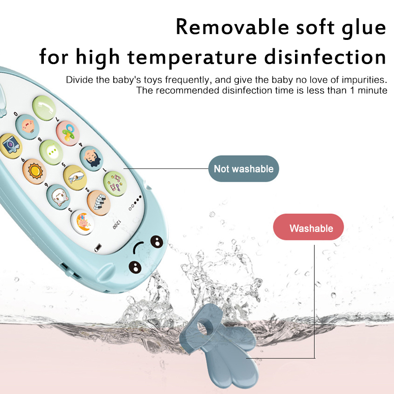 Baby Electronic Phone Toys Teether Music Early Childhood Educational Toys Simulation Phone Toys