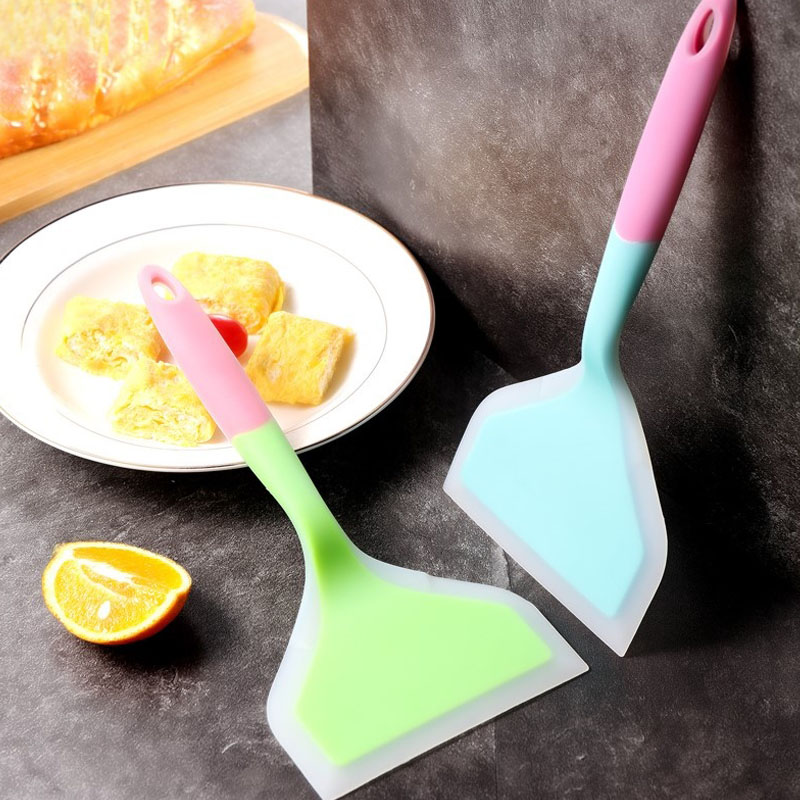 Silicone spatula Home Cooking Utensils Kitchen Scraper Wide Pizza Shovel Non-stick Food Lifters