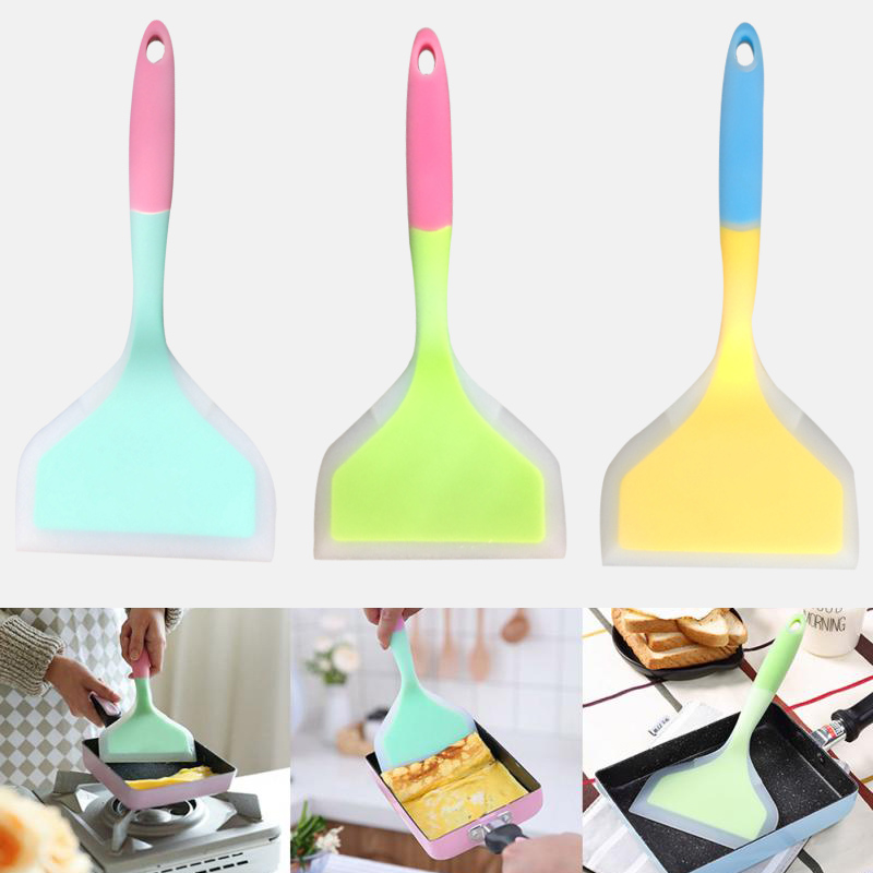Silicone spatula Home Cooking Utensils Kitchen Scraper Wide Pizza Shovel Non-stick Food Lifters