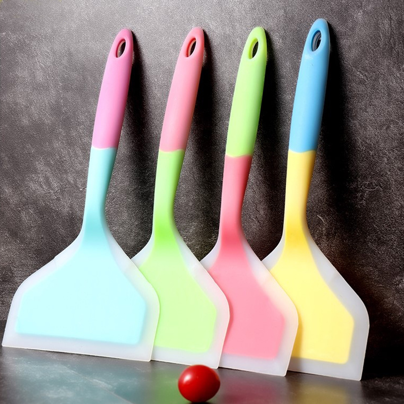 Silicone spatula Home Cooking Utensils Kitchen Scraper Wide Pizza Shovel Non-stick Food Lifters