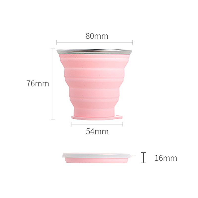 Folding Silicone Cup Portable Telescopic Drinking Collapsible Cup Kitchen &amp; Dining room Silica Mug