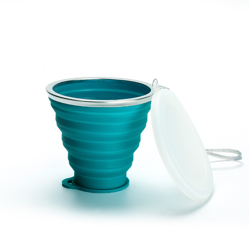 Folding Silicone Cup Portable Telescopic Drinking Collapsible Cup Kitchen &amp; Dining room Silica Mug