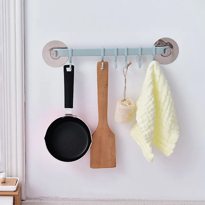 Wall mounted Bathroom Organizer Key hooks Towel Holder Kitchen accessories Cupboard Storage Rack