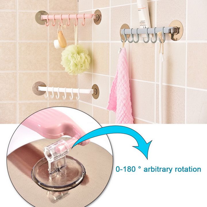 Wall mounted Bathroom Organizer Key hooks Towel Holder Kitchen accessories Cupboard Storage Rack
