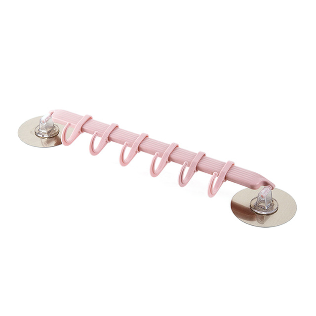 Wall mounted Bathroom Organizer Key hooks Towel Holder Kitchen accessories Cupboard Storage Rack