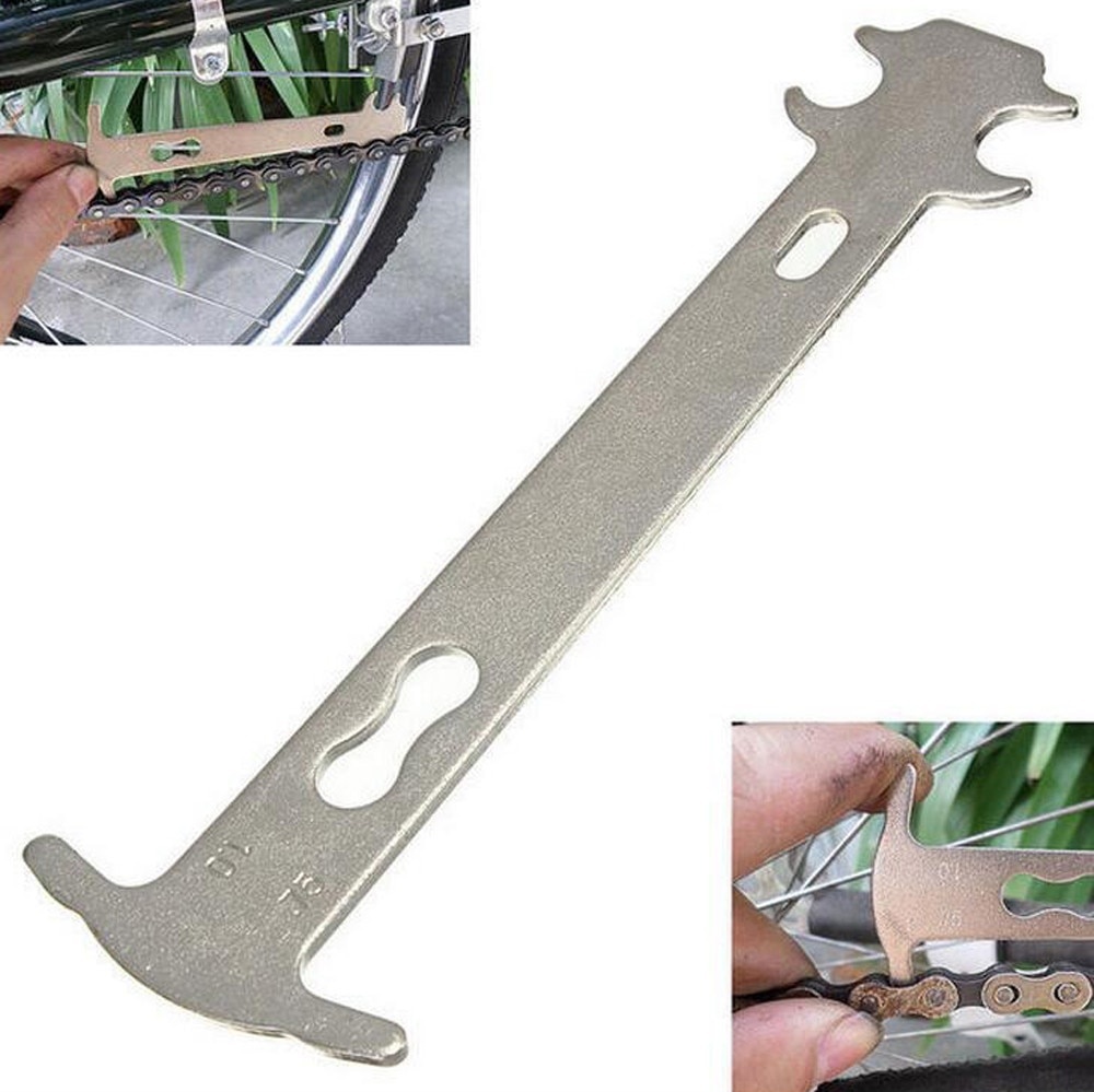 1pc Bicycle Chain Wear Indicator Bike Chains Gauge Measurement Ruler Cycling Replacement Repair Tool