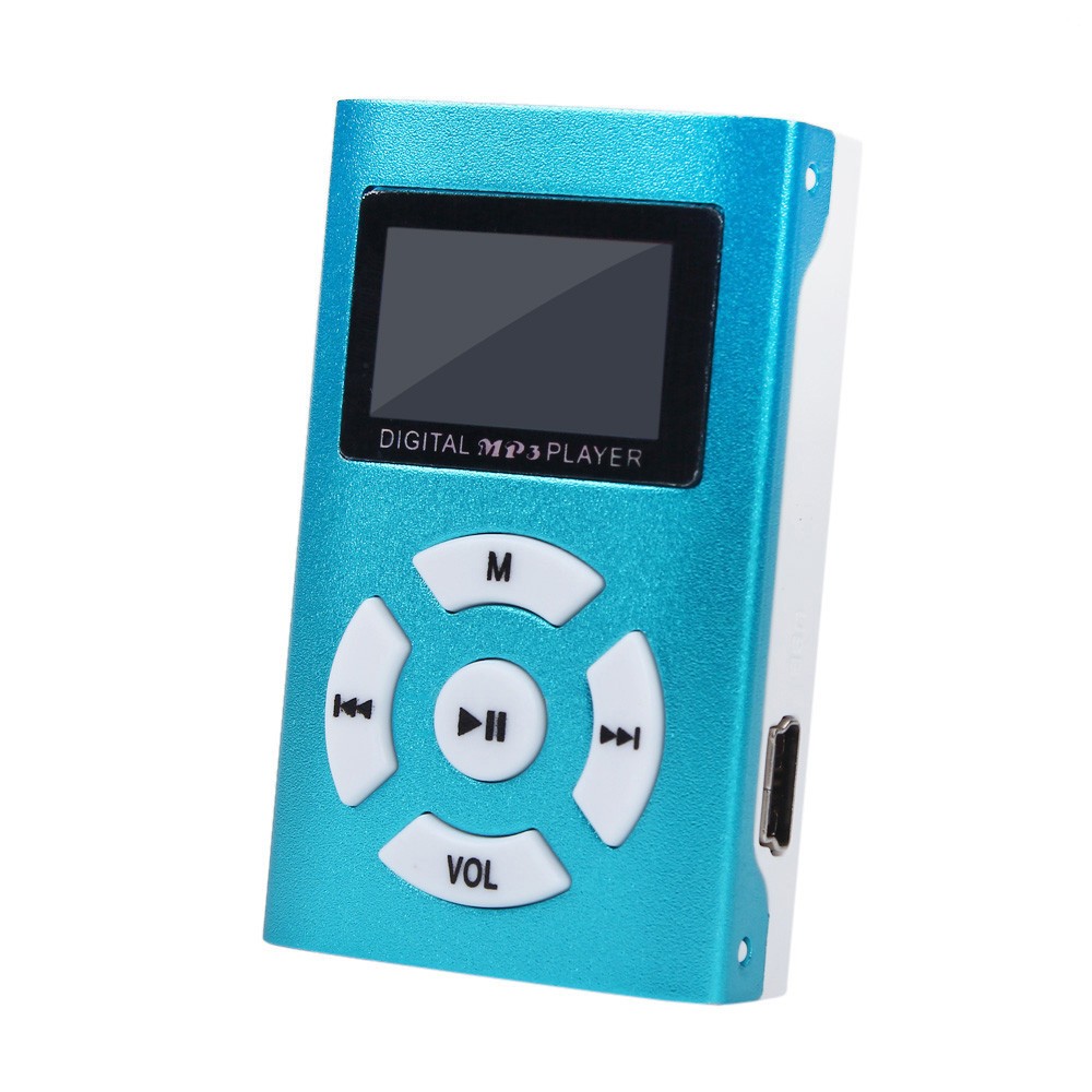 Mini MP3 Player LCD Screen Metal Case Music Media MP3 Support 32GB Micro SD TF Card USB Music Player