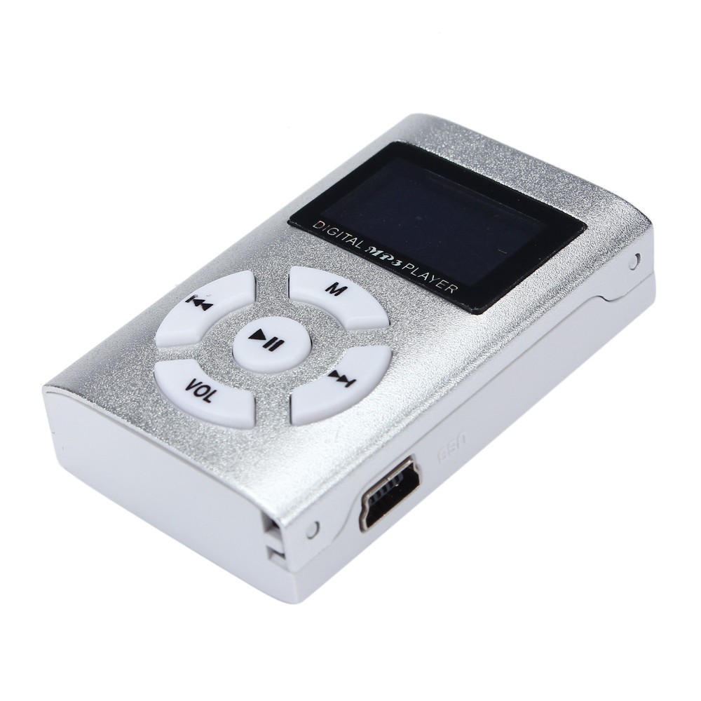Mini MP3 Player LCD Screen Metal Case Music Media MP3 Support 32GB Micro SD TF Card USB Music Player