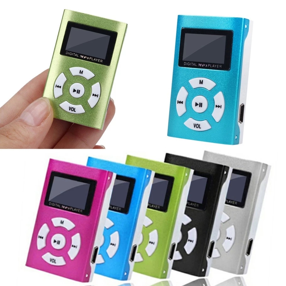 Mini MP3 Player LCD Screen Metal Case Music Media MP3 Support 32GB Micro SD TF Card USB Music Player