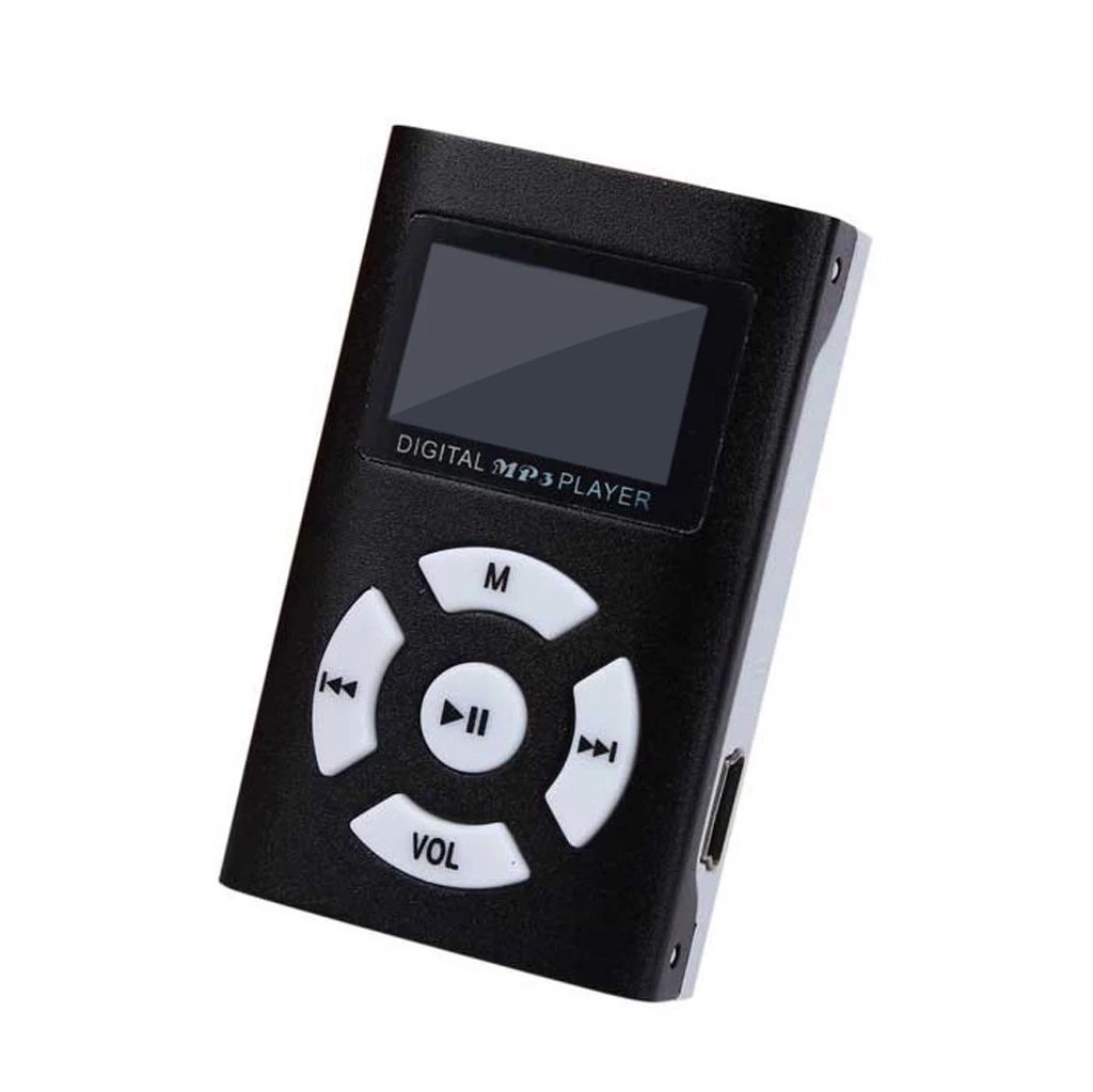 Mini MP3 Player LCD Screen Metal Case Music Media MP3 Support 32GB Micro SD TF Card USB Music Player