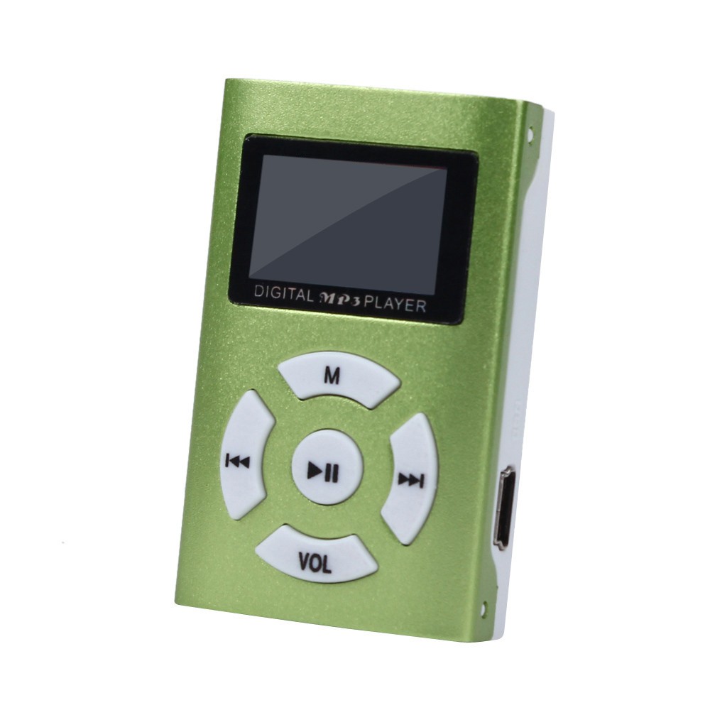 Mini MP3 Player LCD Screen Metal Case Music Media MP3 Support 32GB Micro SD TF Card USB Music Player