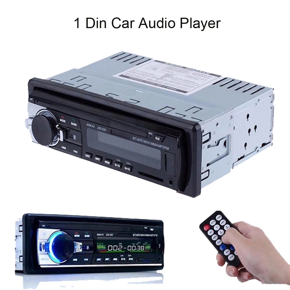 Bluetooth Autoradio Car Stereo Radio FM Aux Input Receiver SD USB 12V In-dash 1 din Car MP3 Player