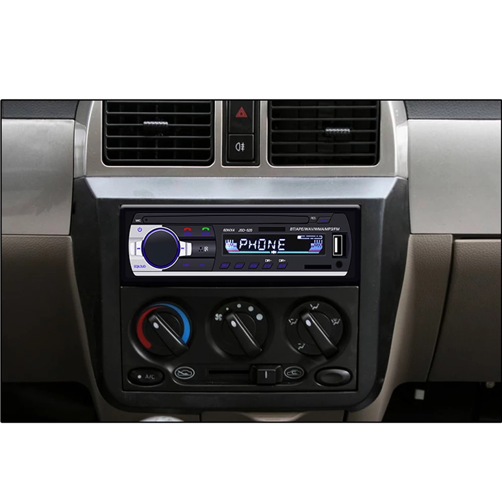 Bluetooth Autoradio Car Stereo Radio FM Aux Input Receiver SD USB 12V In-dash 1 din Car MP3 Player