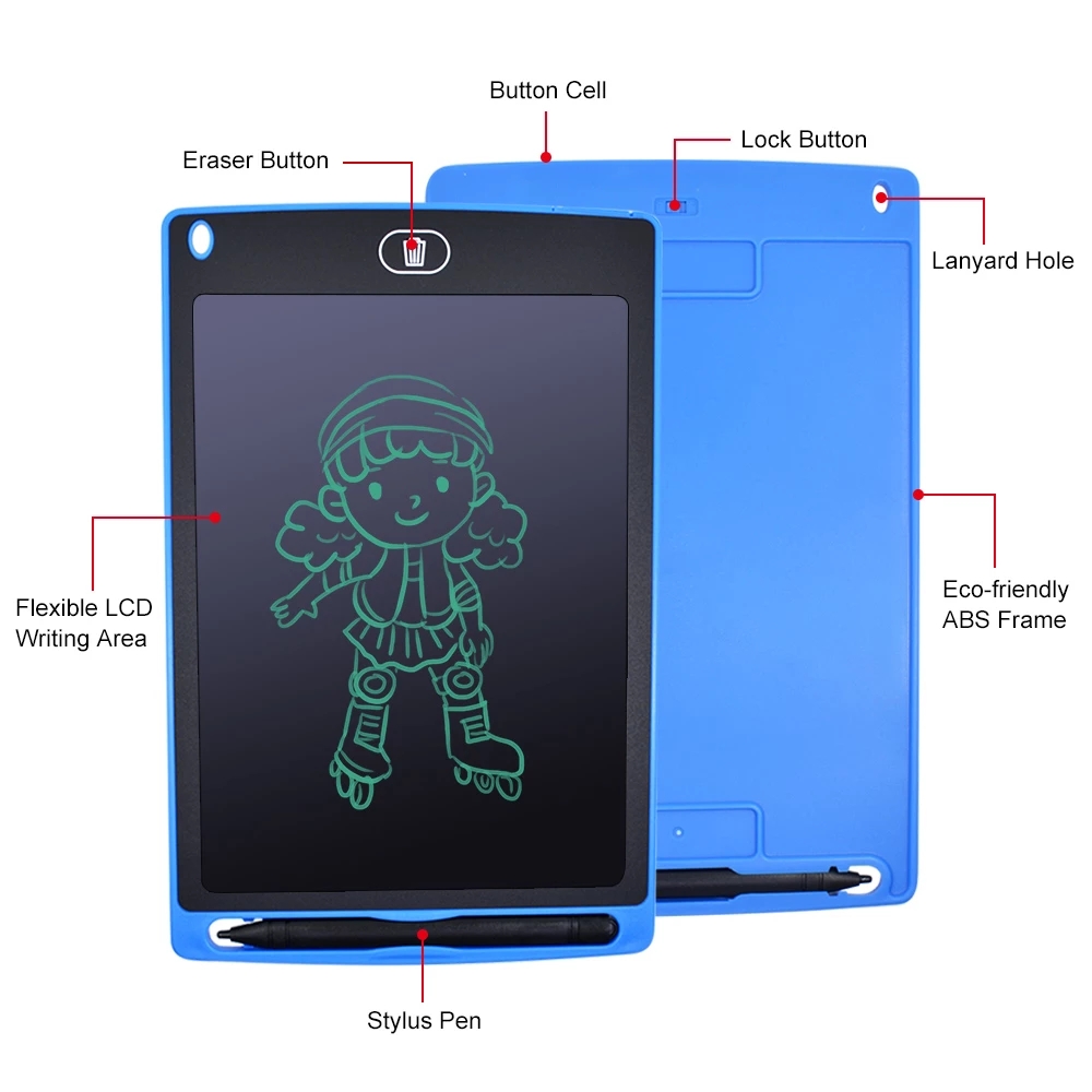 8.5 Inch Smart LCD Writing Tablet Electronic Notepad Kids Drawing Handwriting Board Educational Toy