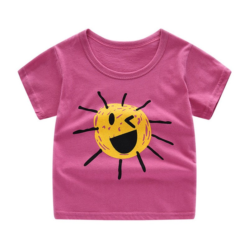 Children&apos;s Short Sleeve T-shirt Cotton T-shirts Boy Kid Boys And Girls Tops Shirts Children&apos;s Tshirt
