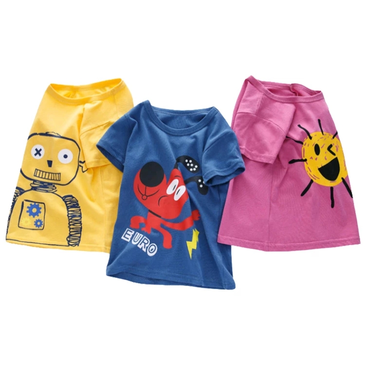 Children&apos;s Short Sleeve T-shirt Cotton T-shirts Boy Kid Boys And Girls Tops Shirts Children&apos;s Tshirt