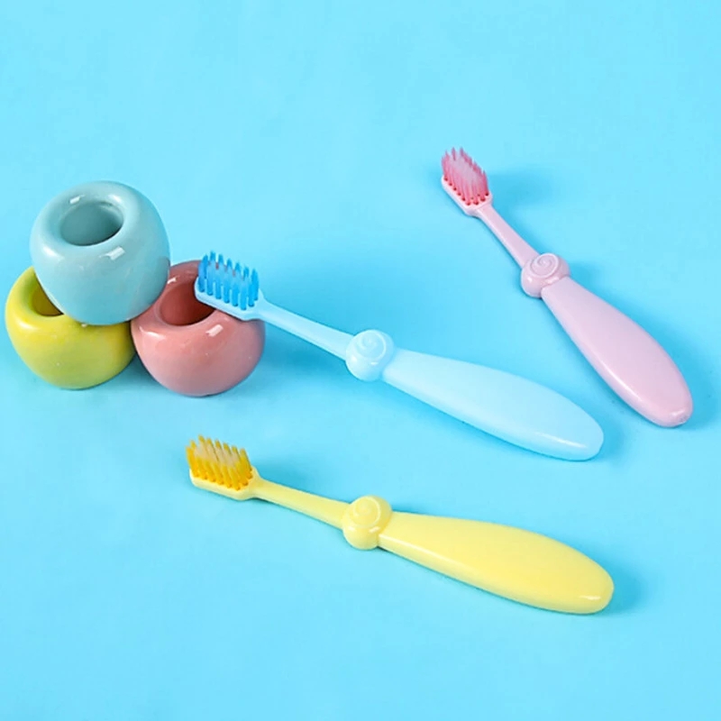 Baby Soft-bristled Silicone Toothbrush Children Teeth Training Toothbrushes Baby Dental Care 3Pc/Set