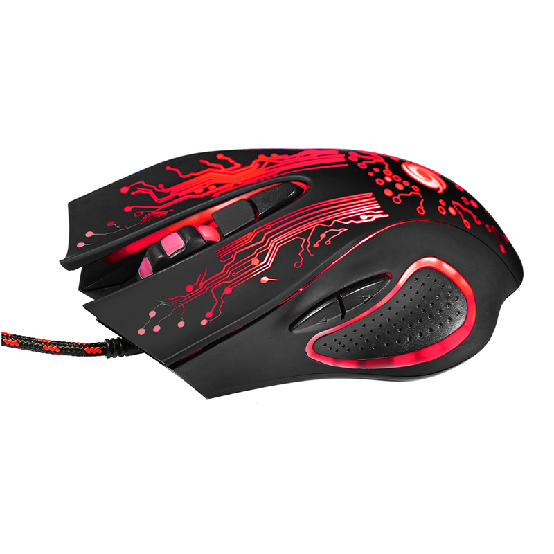 USB Wired Gaming Mouse 5500DPI Adjustable 7 Buttons LED Optical Profession Gamer Mouse Computer Mice