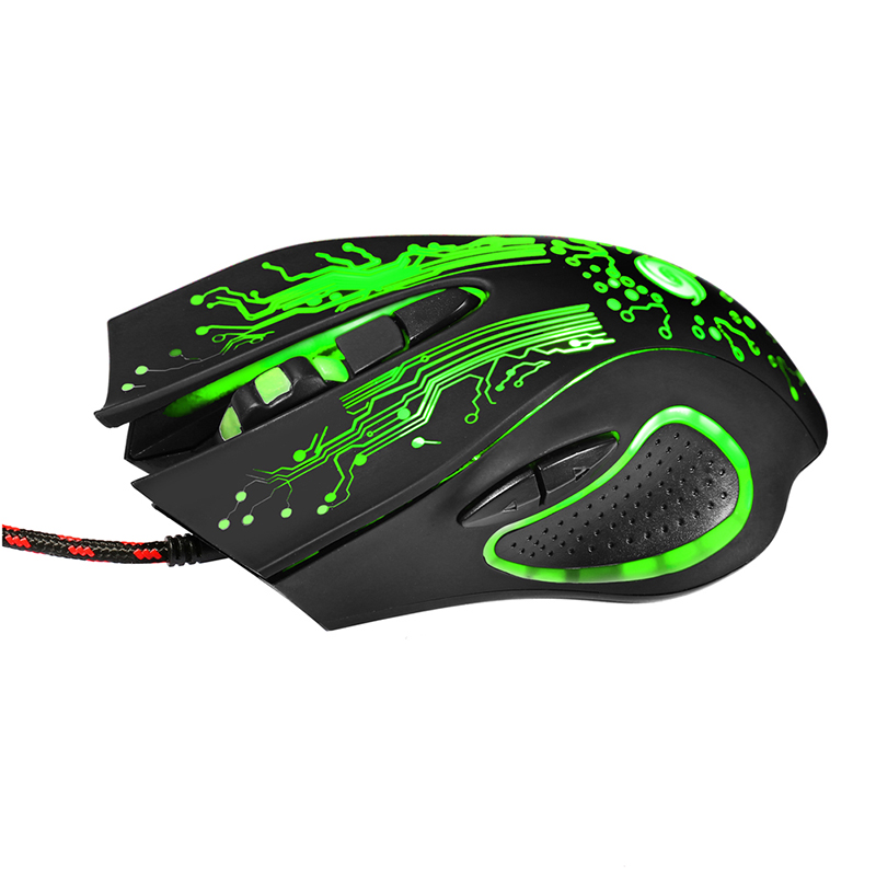 USB Wired Gaming Mouse 5500DPI Adjustable 7 Buttons LED Optical Profession Gamer Mouse Computer Mice