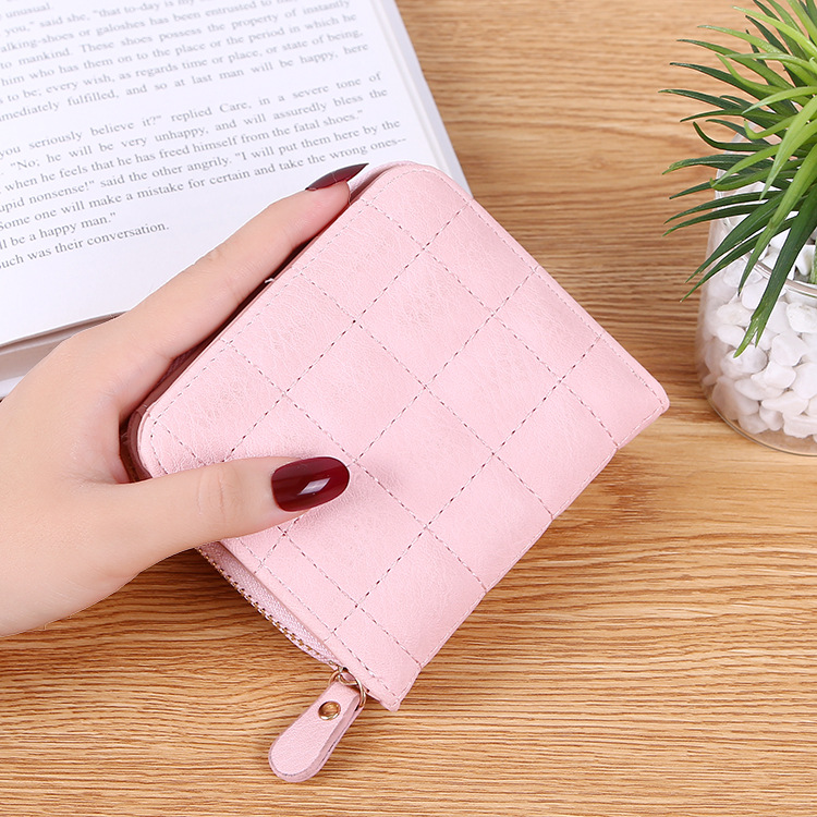 2022 Mini Wallet Coin Purse Female Wallet PU Fashion Ladies Wallet Short Zipper Cute Student Wallet