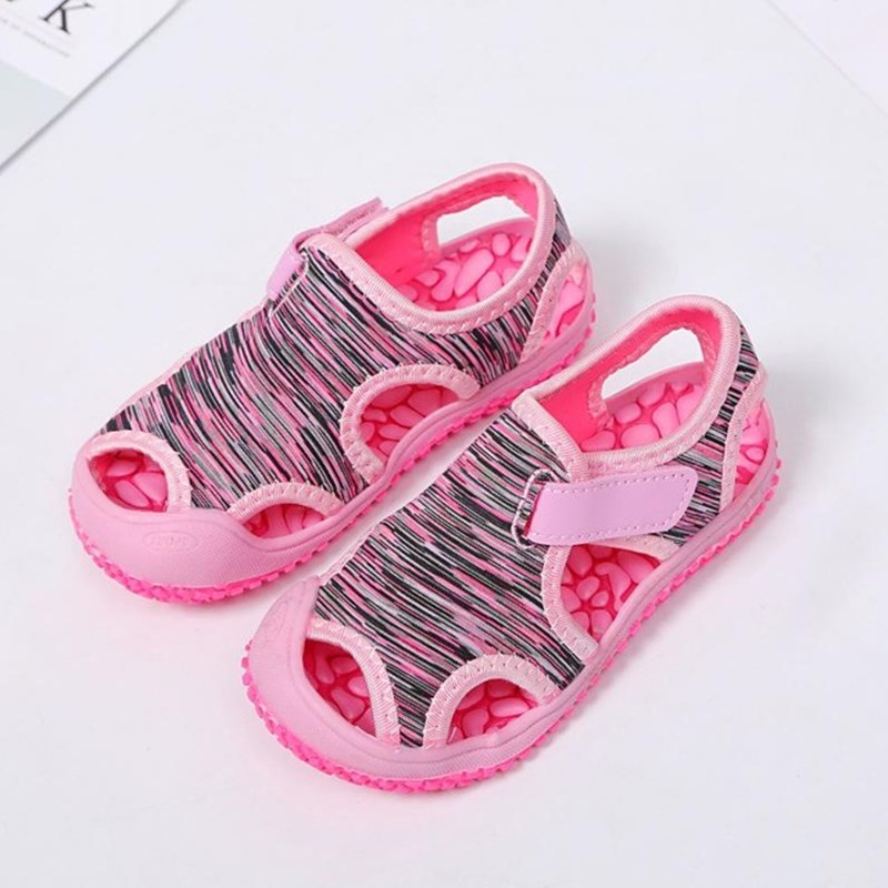 Boys Girls Sandals Childrens Aqua Sport Sandals Soft Non-slip Shoes Kids Outdoor Beach Water Shoes