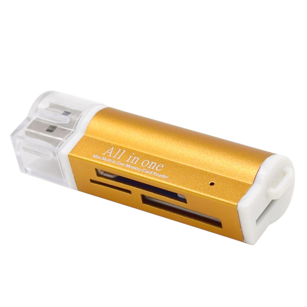 Hot Sellling for Micro SD SDHC TF M2 MMC MS PRO DUO All in 1 USB 2.0 Multi Memory Card Reader J09T