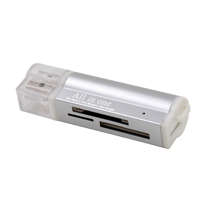 Hot Sellling for Micro SD SDHC TF M2 MMC MS PRO DUO All in 1 USB 2.0 Multi Memory Card Reader J09T