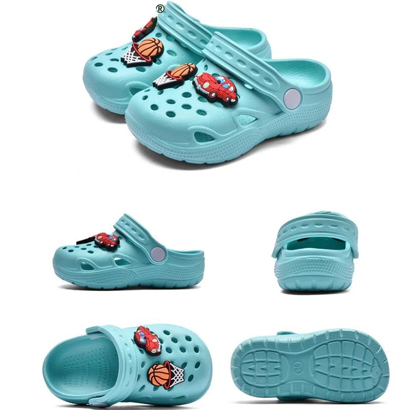 2020 New Children Cartoon Characters Cave Shoes Boys Girls Slippers sandals two wear Antiskid Beach