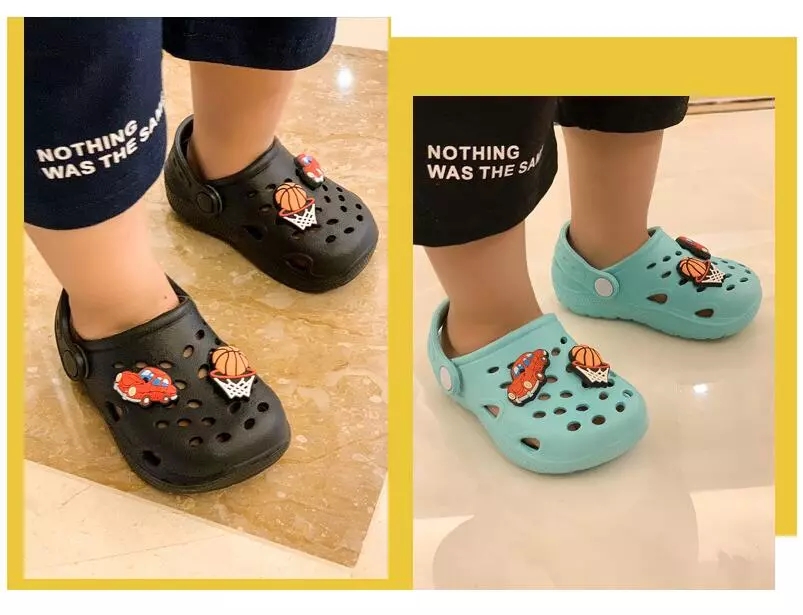 2020 New Children Cartoon Characters Cave Shoes Boys Girls Slippers sandals two wear Antiskid Beach