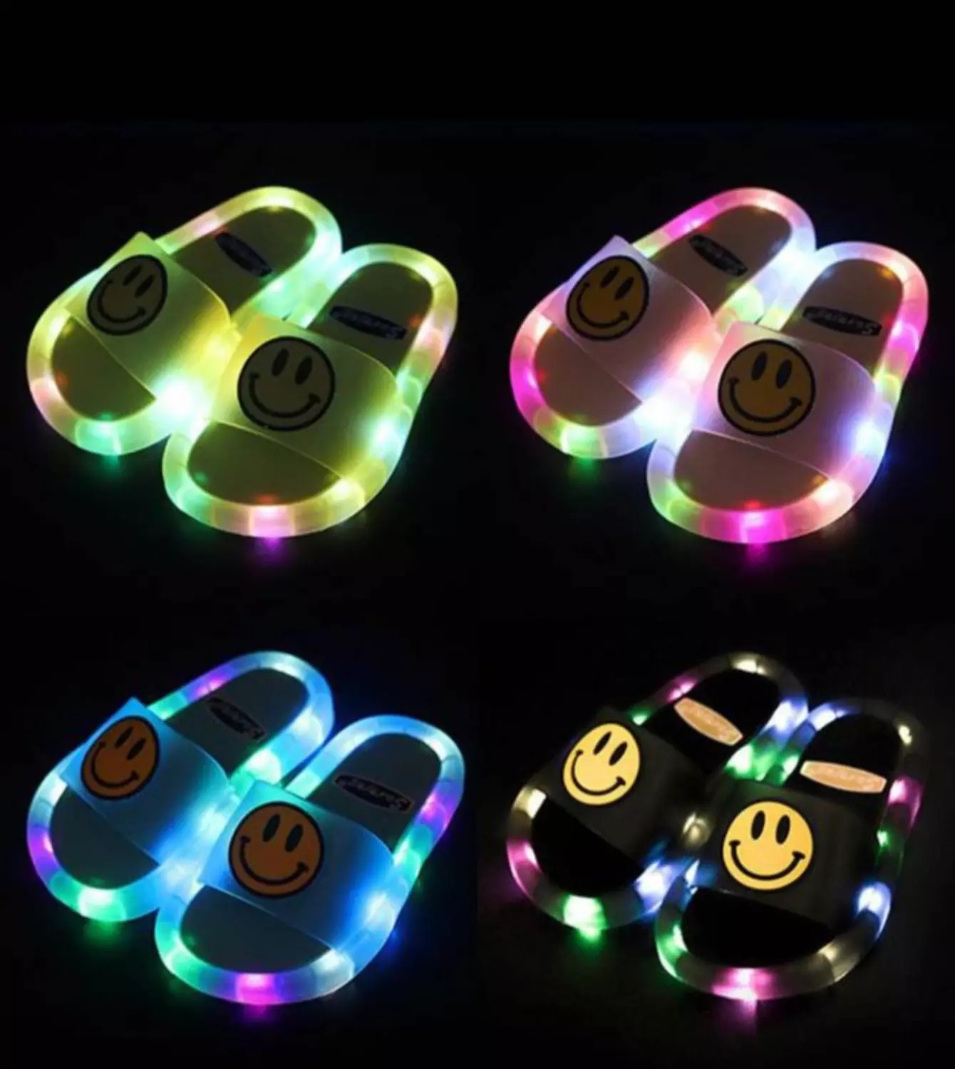 Summer children's slippers boys girls indoor outdoor soft soles non-slip baby luminous shoes