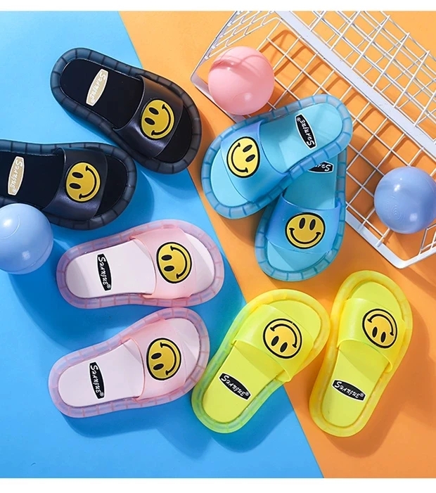 Summer children's slippers boys girls indoor outdoor soft soles non-slip baby luminous shoes
