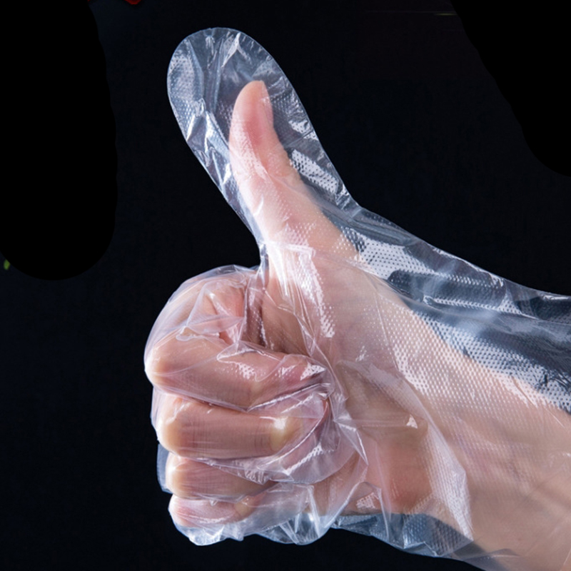 100pcs Transparent Disposable Gloves For Kitchen BBQ Eco-friendly Food Gloves One-off Gloves