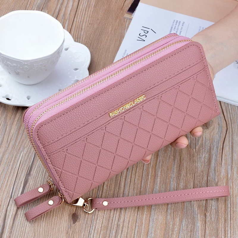 Long Women&apos;s Wallet Female Purses Tassel Coin Purse Card Holder Wallets Pu Leather Clutch Money Bag