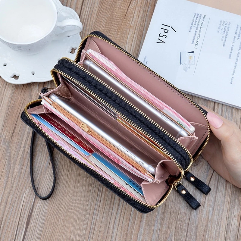 Long Women&apos;s Wallet Female Purses Tassel Coin Purse Card Holder Wallets Pu Leather Clutch Money Bag