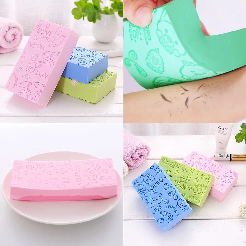 1PC Bath Sponge Body Dead Skin Bathroom Cleaning Shower Brush Kids Adults Lace Printed Scrub