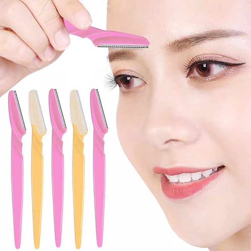 3pcs Eyebrow Trimmer Portable Razor Shaver Eye Brow Shaper Shaping Facial Hair Remover for Makeup