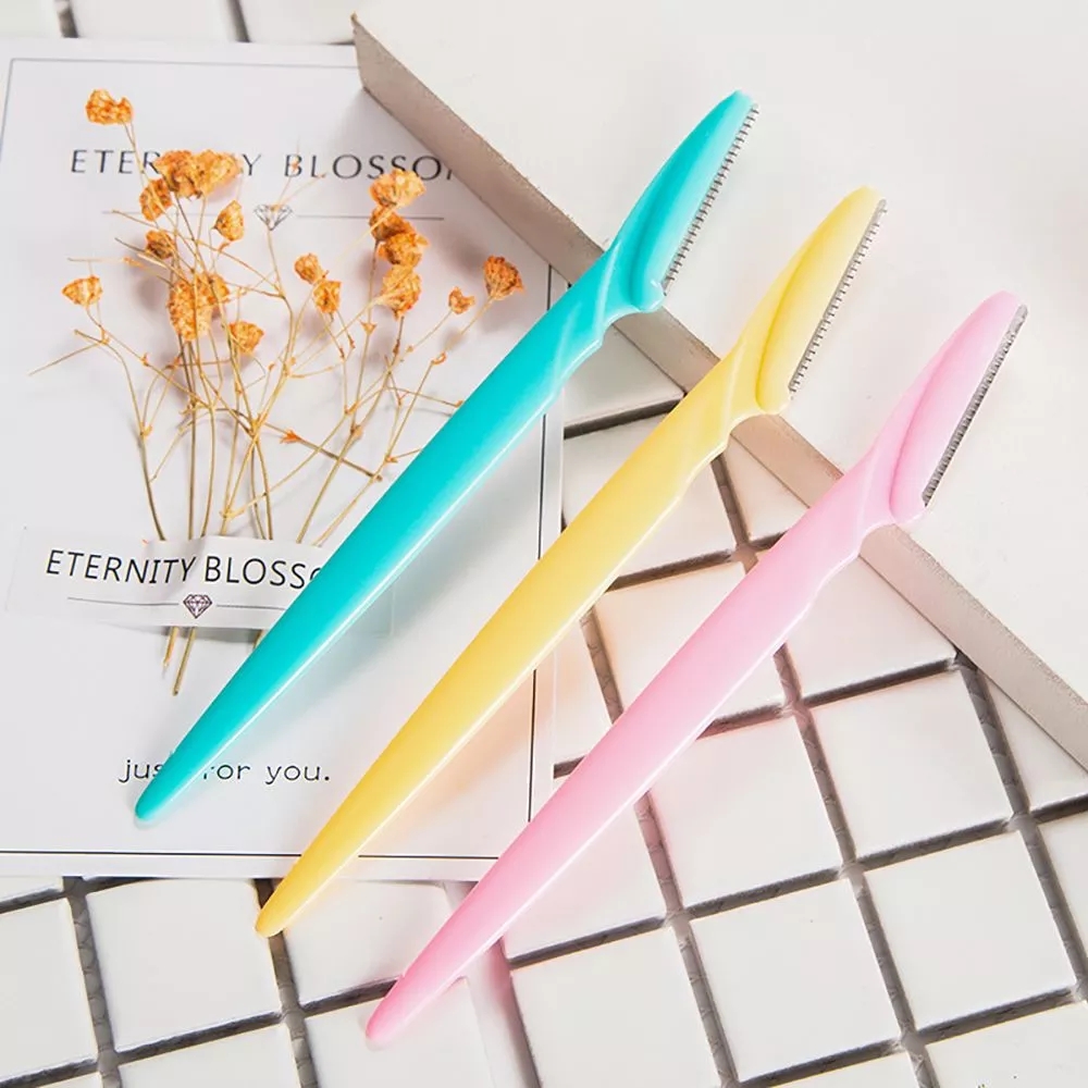 3pcs Eyebrow Trimmer Portable Razor Shaver Eye Brow Shaper Shaping Facial Hair Remover for Makeup