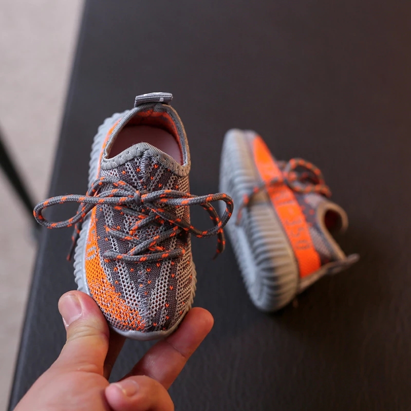 2022 Baby Athletic Shoes Boy Girl Breathable Knitting Mesh Outdoor Shoes boy and girls Athletic & Outdoor Shoes