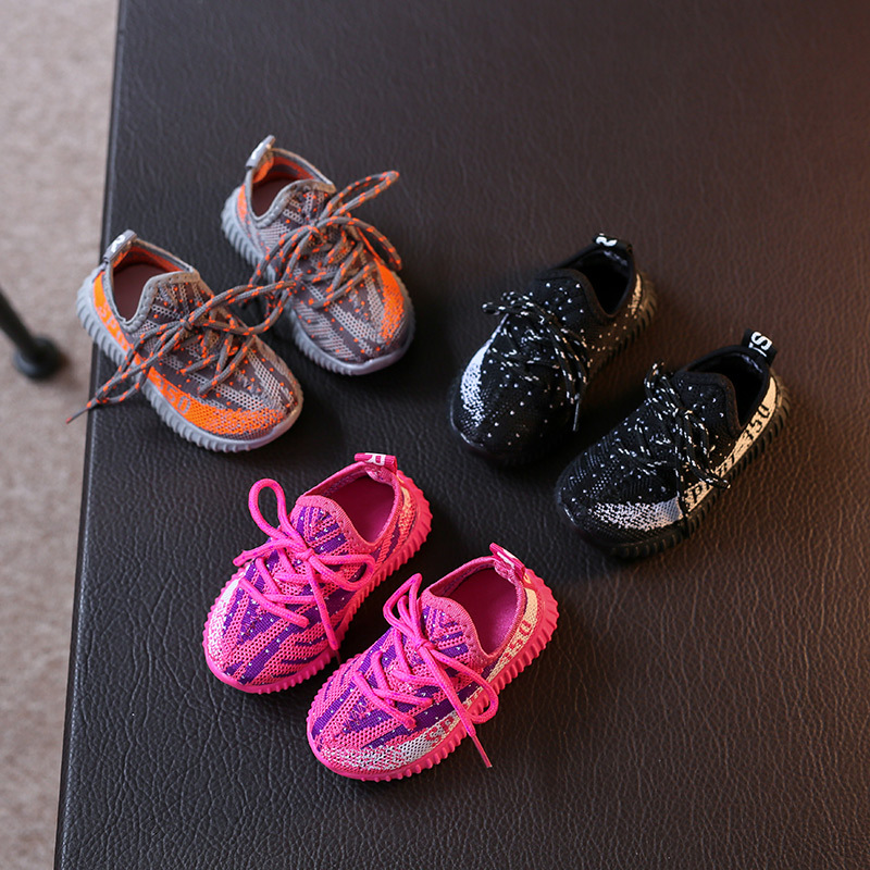 2022 Baby Athletic Shoes Boy Girl Breathable Knitting Mesh Outdoor Shoes boy and girls Athletic & Outdoor Shoes