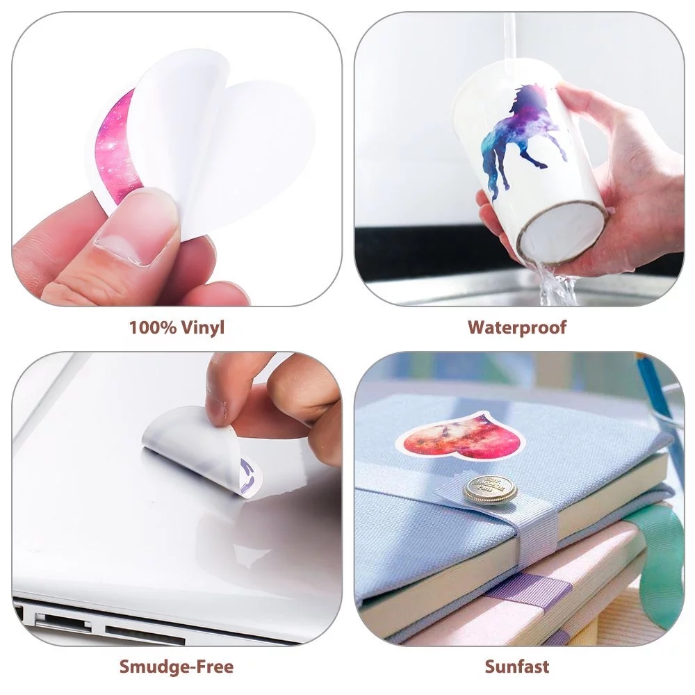 50pcs Waterproof Animal Fruit Stickers Graffiti Girl Skateboard Guitar Children Sticker Kids Toy