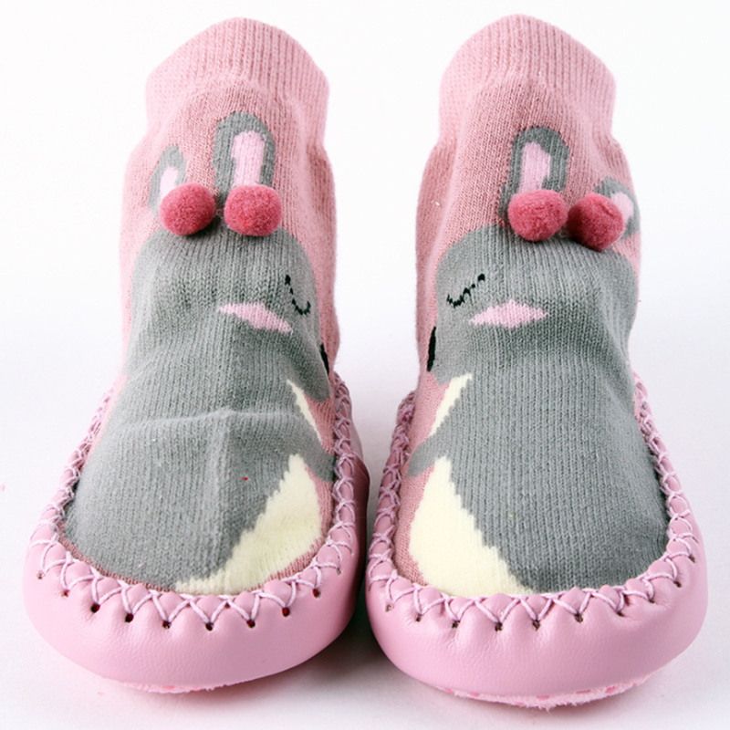 Toddler Indoor Sock Shoes Newborn Baby Socks Thick Terry Cotton Baby Sock Rubber Soles Infant Sock