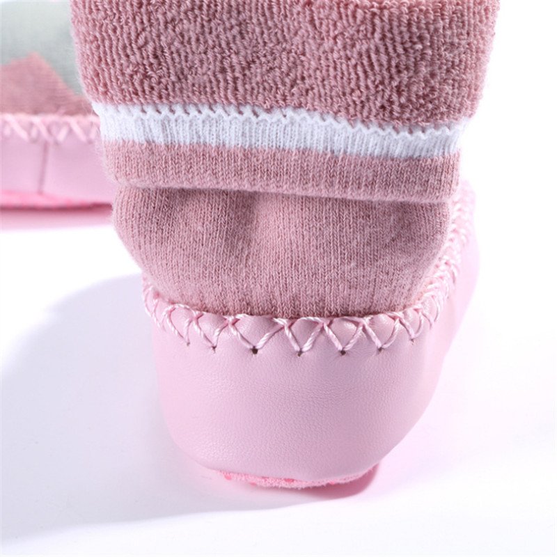 Toddler Indoor Sock Shoes Newborn Baby Socks Thick Terry Cotton Baby Sock Rubber Soles Infant Sock