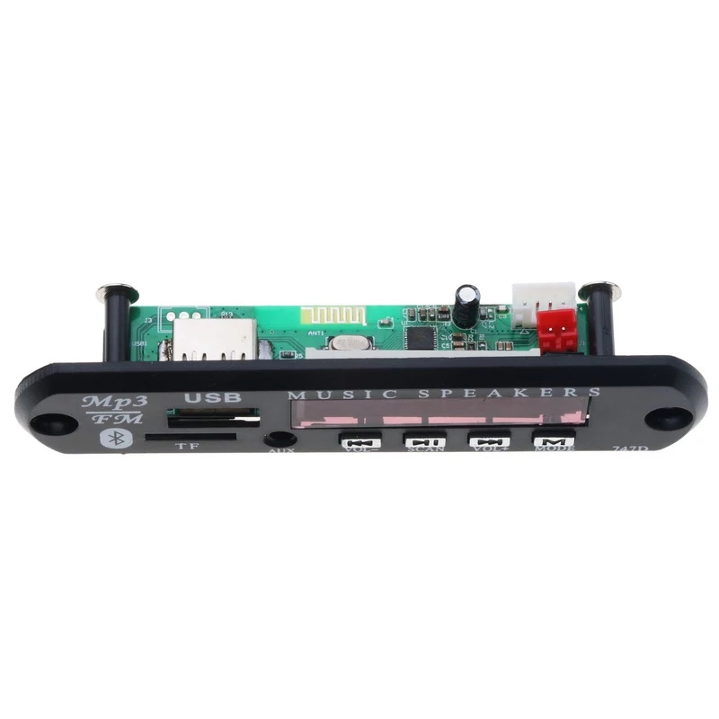 Wireless Bluetooth 5V 12V MP3 WMA Decoder Board FM Audio Module USB TF Music Adaptor DIY Speaker