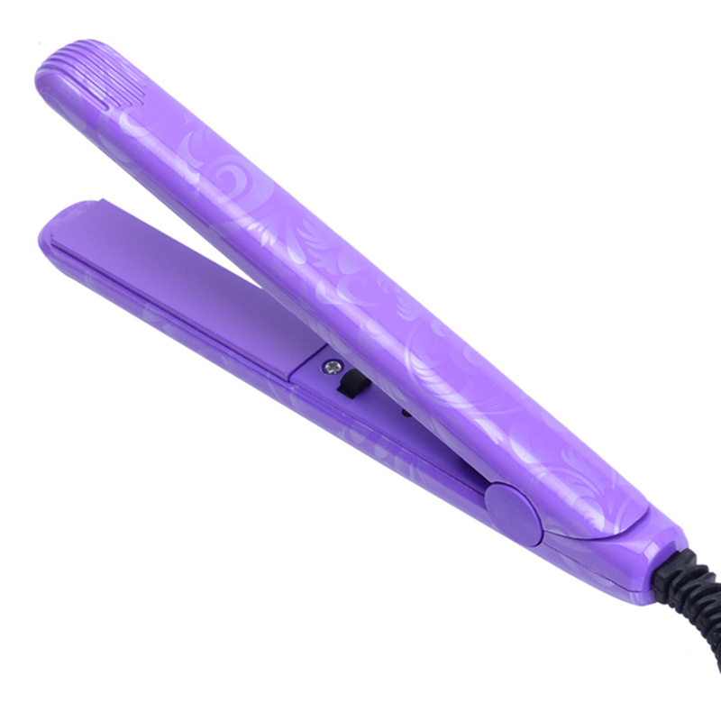 New Electronic Ceramic Fast Hair Straightener Mini Hair Flat Iron Wet/Dryer Straightening Irons EU